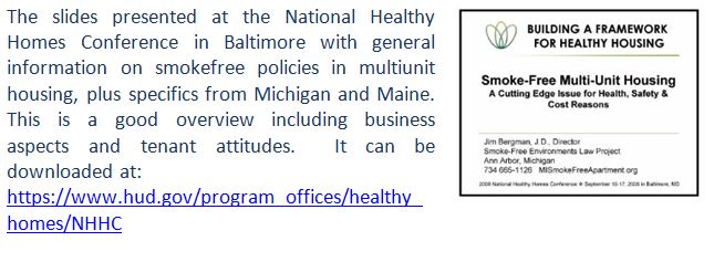 HUD - Smokefree Multiunit Housing